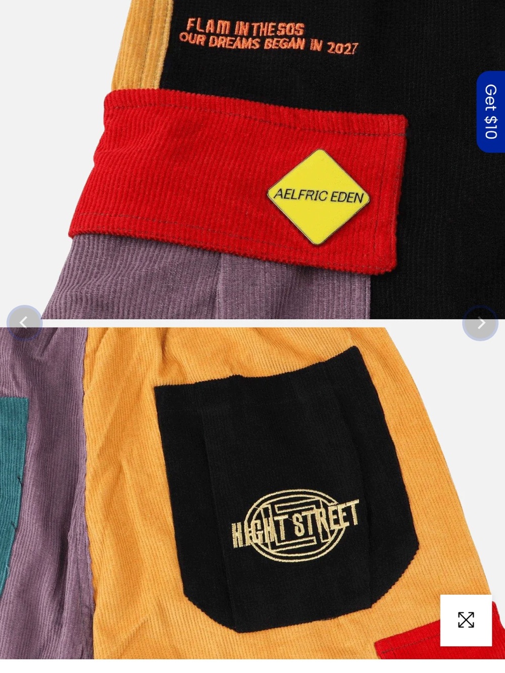 Colorblock Cargo Joggers - Multicolor - Picture 3 of 6